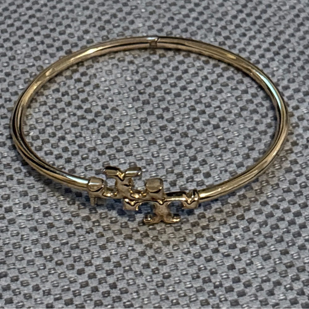 Tory Burch Gold Emblem Bracelet